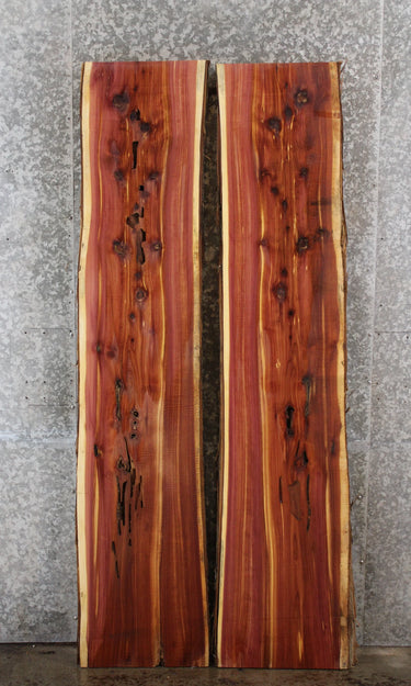 2- Live Edge Red Cedar River Table Top/Kitchen Table Top 39390-39391
